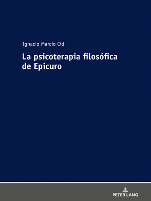 cover image of La psicoterapia filosófica de Epicuro